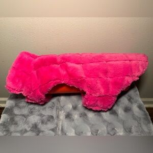 Forever Friends Pink Fur Pet Dog Coat: XL (JLA Pets)